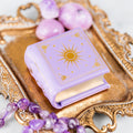 Dawn Court Leather Book Ring Box – Amethyst Light Edition (Small)